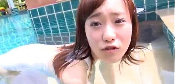  Yuri Hamada Getting Very Wet! - JapanGirls.online